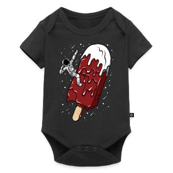 Astronaut - Chocolate Ice Cream Stick - Humorous - Baby Premium short-sleeve bodysuit - black - Front