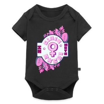 Math Power Mignon Kawaii Anime Écolière Otaku - Body à manches courtes Premium Bébé - noir - Devant