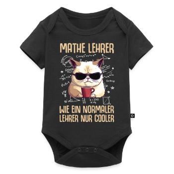 Professeur de mathématiques comme un professeur normal seulement - Body à manches courtes Premium Bébé - noir - Devant