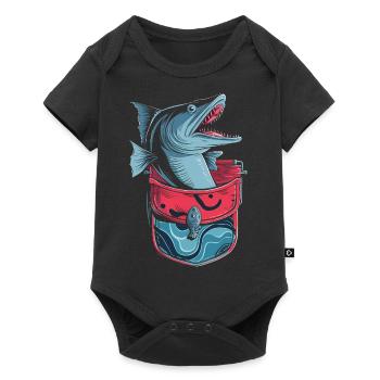 Cadeau pour l’amateur de poissons Barracuda - Body à manches courtes Premium Bébé - noir - Devant
