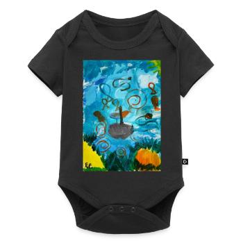 Les Surfeurs - Body à manches courtes Premium Bébé - noir - Devant