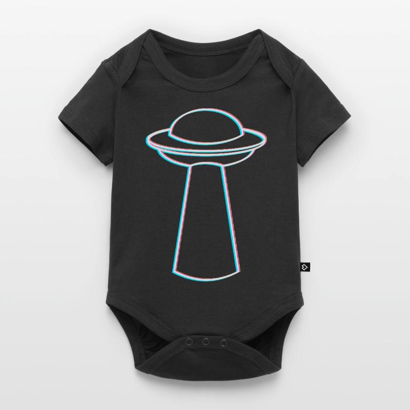 UFO Glitch – Rave & Techno Vibes Baby Premium Kurzarmbody