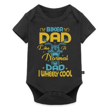 Mountain Bike Biker Dad MTB Downhill Mountain Bike - Baby Premium short-sleeve bodysuit - black - Front