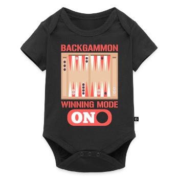Backgammon Winning Mode On Board Gaming - Baby Premium Kurzarmbody - Schwarz - Vorne