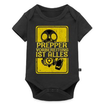 Prepper - Baby Premium Kurzarmbody - Schwarz - Vorne