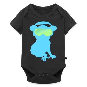 Cool DJ Koala Bear Koala Bear Silhouette Party Music - Baby Premium short-sleeve bodysuit - black - Front