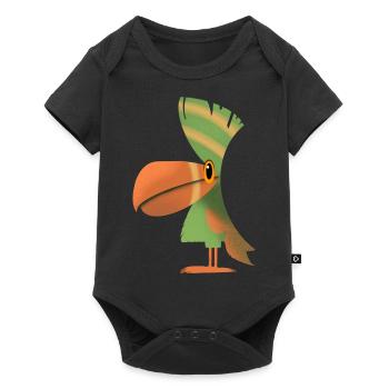 toucan - Body à manches courtes Premium Bébé - noir - Devant