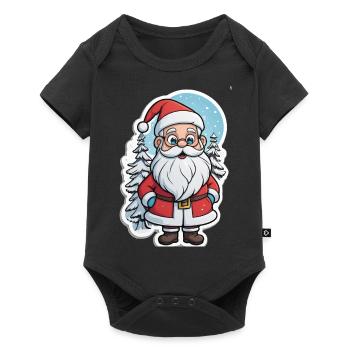 Santa Claus - Baby Premium short-sleeve bodysuit - black - Front