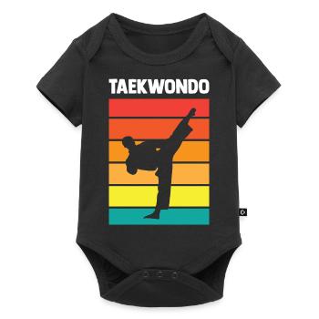 Taekwondo - Body à manches courtes Premium Bébé - noir - Devant