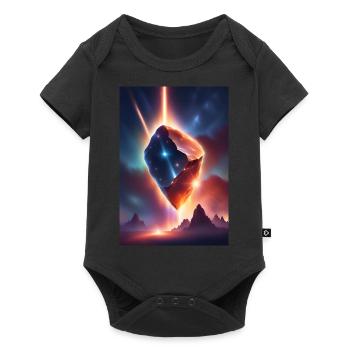 Awesome meteor falling down - Baby Premium short-sleeve bodysuit - black - Front