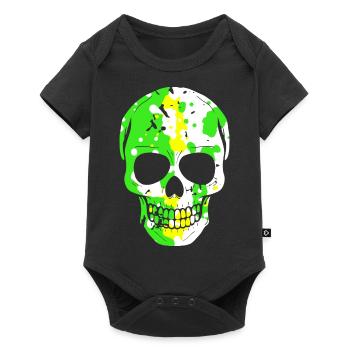 Cool skull - Baby Premium short-sleeve bodysuit - black - Front