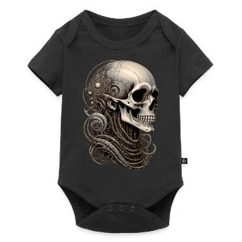 Skull - Baby Premium short-sleeve bodysuit - black - Front