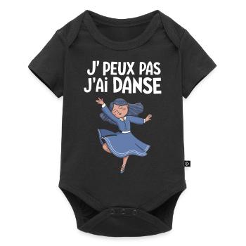 J'peux pas j'ai danse - Body à manches courtes Premium Bébé - noir - Devant