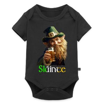 SLAINTE - SAINT PATRICK - un fheile padraig - Body à manches courtes Premium Bébé - noir - Devant
