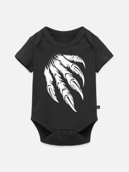 krallen - Baby Premium Kurzarmbody - Schwarz