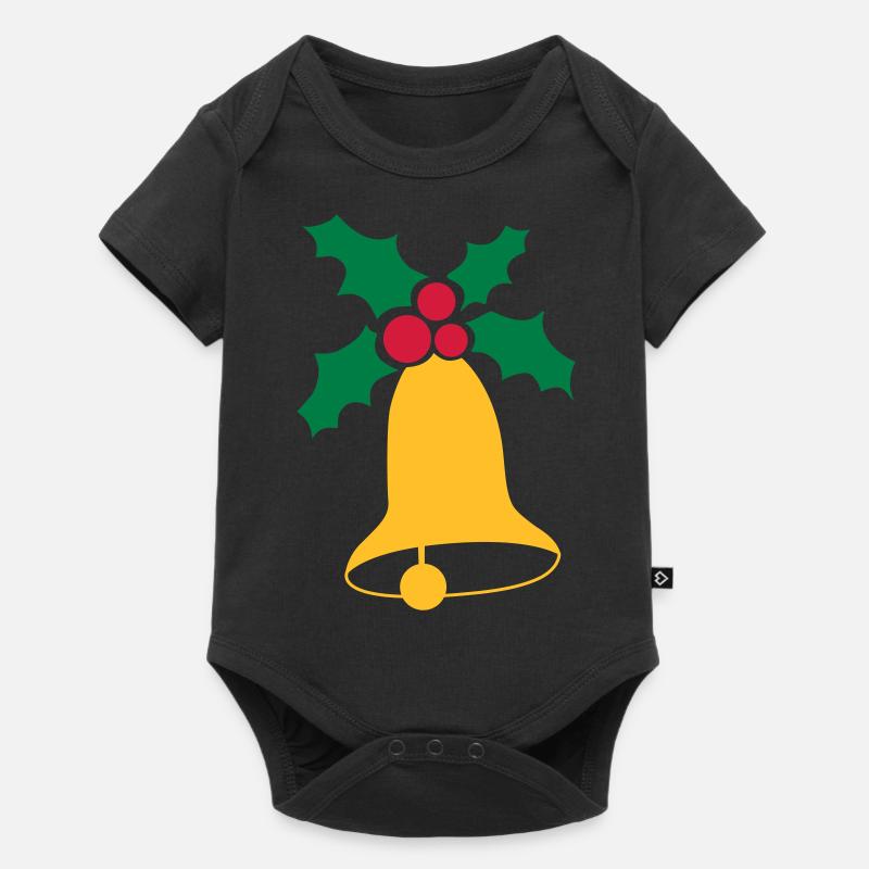 Cloches de Noël - Body à manches courtes Premium Bébé - noir
