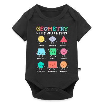 Geometry Keeps You in Shape – School Math Humor - Baby Premium short-sleeve bodysuit - black - Front