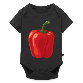 Paprika - Baby Premium short-sleeve bodysuit - black - Front