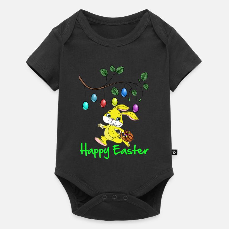 Easter Easter, happy easter, easter bunny, happy easter - Baby Premium short-sleeve bodysuit - black
