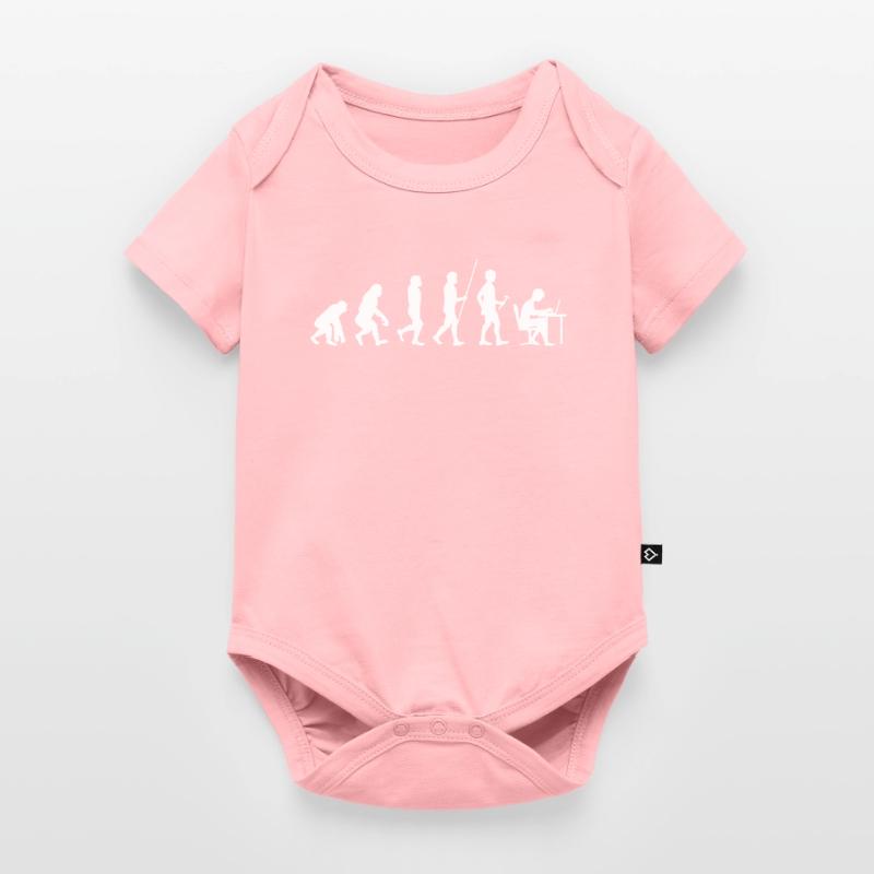 Evolution Programmer Coder developer Nerd Geek Baby Premium short-sleeve bodysuit