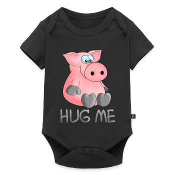 Hug - câlin moi cochon - Body à manches courtes Premium Bébé - noir - Devant
