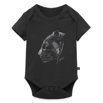 Panther - Baby Premium short-sleeve bodysuit - black - Front
