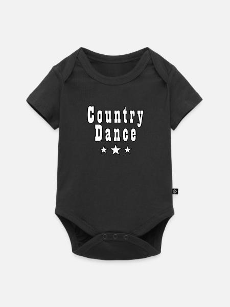 Danse Country - Body à manches courtes Premium Bébé - noir