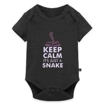 SNAKES: It's Just A Snake - Baby Premium Kurzarmbody - Schwarz - Vorne