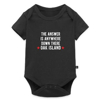 OAK ISLAND: the answer - Baby Premium short-sleeve bodysuit - black - Front