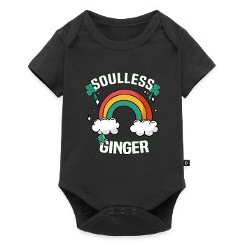 Rousse rousse du jour de la Saint-Patrick sans âme - Body à manches courtes Premium Bébé - noir - Devant