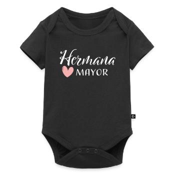 Grosse sœur - Sœurs Filles Espagnol - Body à manches courtes Premium Bébé - noir - Devant