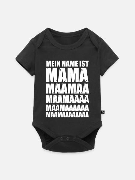 Mein Name ist Mama - Baby Premium Kurzarmbody - Schwarz