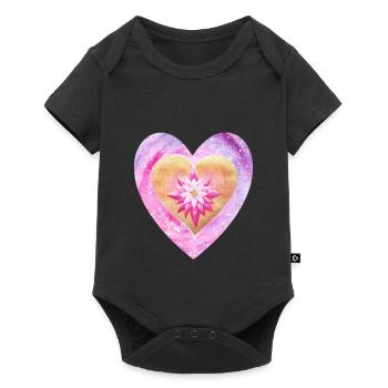 Petit LotusHerz - Sonja Ariel de Staden - Body à manches courtes Premium Bébé - noir - Devant