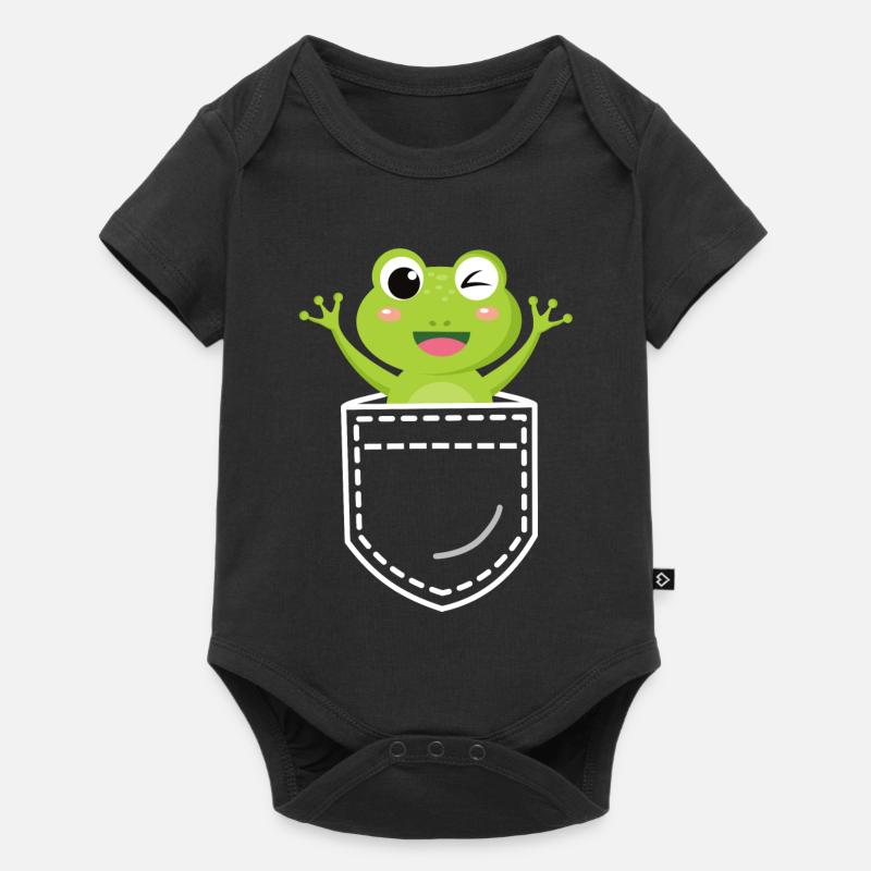 Grenouille grenouille - Body à manches courtes Premium Bébé - noir