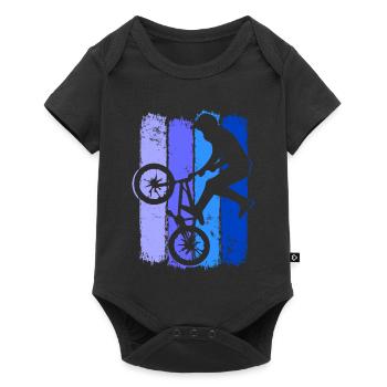 Bmx Retro | Bmx Bike Rider Blue | Bmx Bike - Baby Premium short-sleeve bodysuit - black - Front