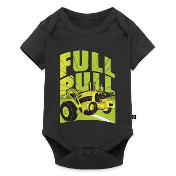 Tractor Pulling - Baby Premium short-sleeve bodysuit - black - Front