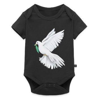 Symbole de la paix de la colombe de la paix - Sonja Ariel - Body à manches courtes Premium Bébé - noir - Devant