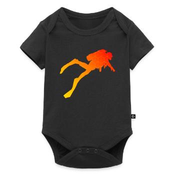 Diving Diver Scuba Diving Diving Men - Baby Premium short-sleeve bodysuit - black - Front