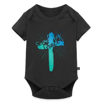 Saved by Grace - Baby Premium short-sleeve bodysuit - black - Front