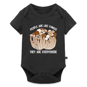 Les gens sont comme des champignons - ils sont partout - Body à manches courtes Premium Bébé - noir - Devant