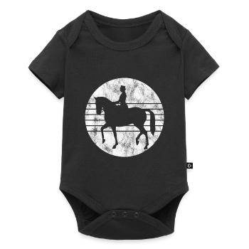 Dressage Équitation Cavaliers de dressage Équitation Équitation - Body à manches courtes Premium Bébé - noir - Devant