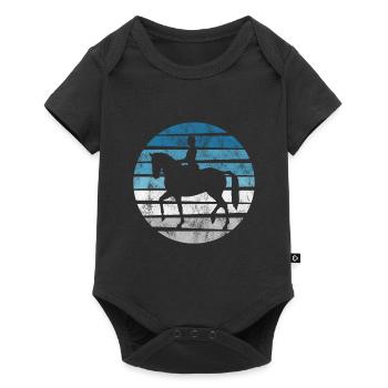 Dressage Dressage Dressage Dressage Cavalier Équitation - Body à manches courtes Premium Bébé - noir - Devant