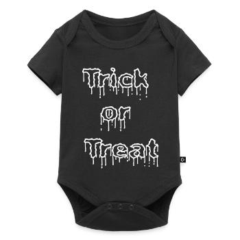 outlines, Sprüche, halloweenoutfit, dripping, blob - Baby Premium Kurzarmbody - Schwarz - Vorne