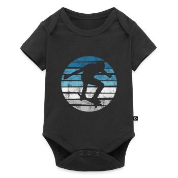 Skateboarder Skateboard Skater Skate Skateing - Body à manches courtes Premium Bébé - noir - Devant