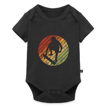 Skateboarder Skateboard Skater Skate Skateing - Body à manches courtes Premium Bébé - noir - Devant