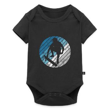 Skateboarder Skateboard Skater Skate Skateing - Baby Premium Kurzarmbody - Schwarz - Vorne