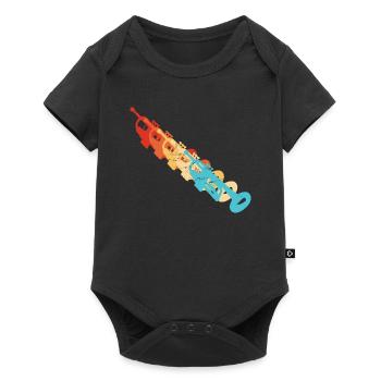 Trumpet Trumpet Player Trumpet Ladies Trumpeter - Baby Premium short-sleeve bodysuit - black - Front