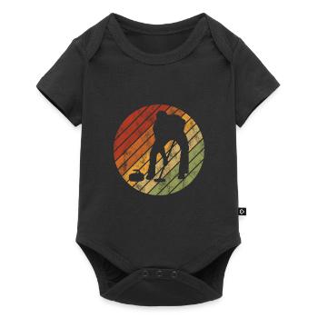 Curling sur glace Curling Retro Cadeau - Body à manches courtes Premium Bébé - noir - Devant