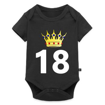 für alle, 18 geschenkidee - Baby Premium Kurzarmbody - Schwarz - Vorne