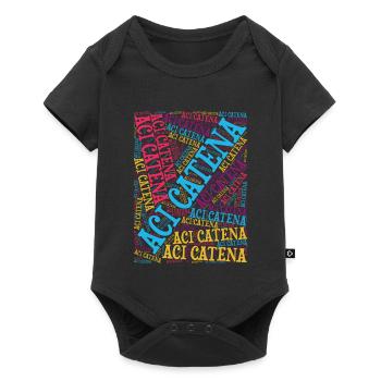 Sicilia t-shirt Aci Catena word cloud t-shirt - Baby Premium short-sleeve bodysuit - black - Front